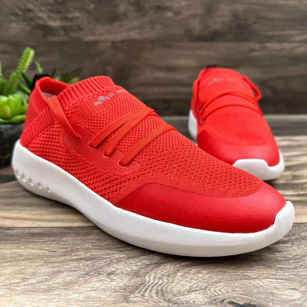 NIB Peter Millar Hyperlight Glide Sneaker US 8 EU 39 Red Womens - Picture 6 of 12